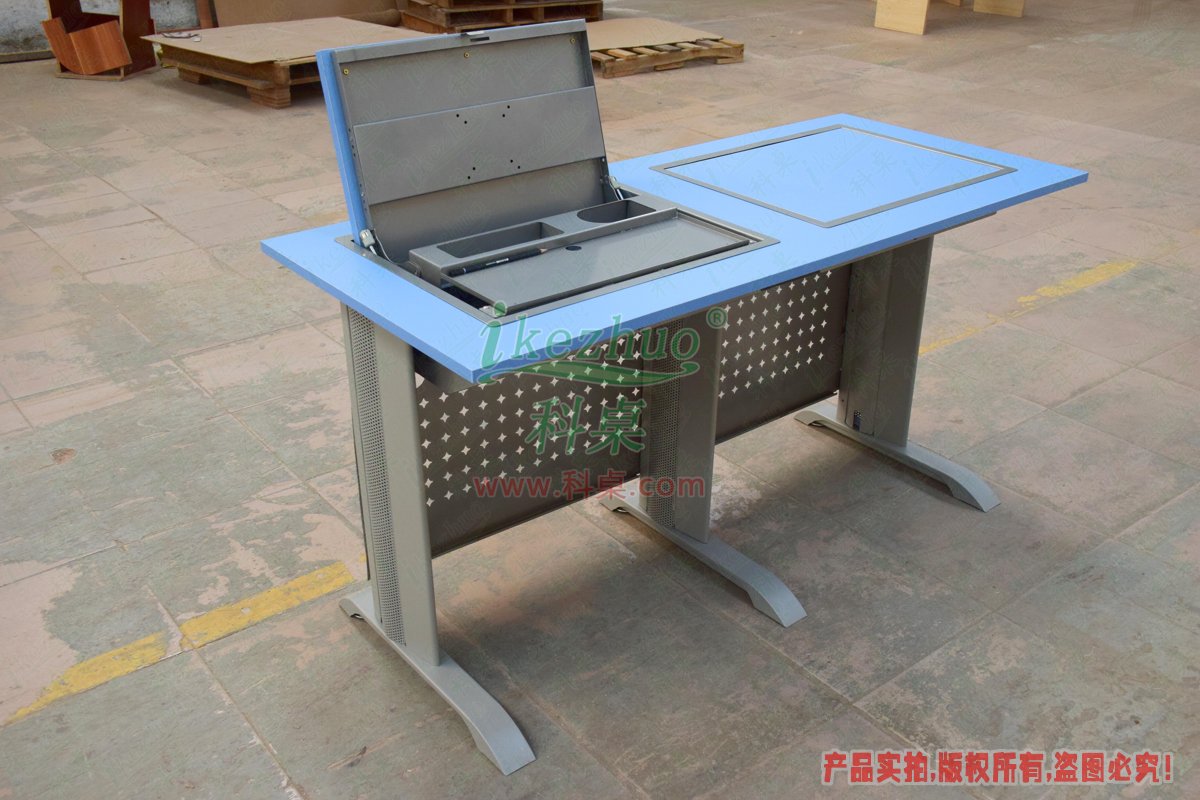 科桌家具,翻转星空影院,双人金属脚架手动箱体翻转星空影院