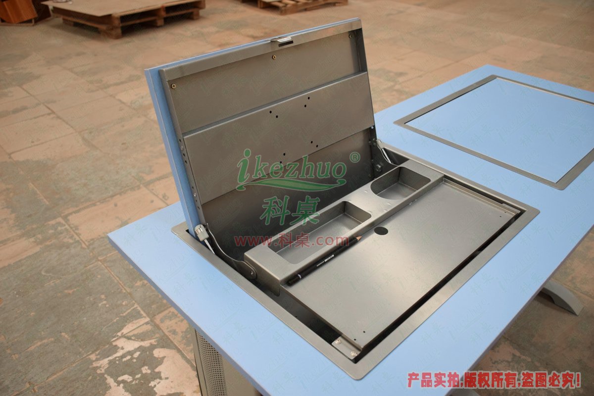 科桌家具,翻转星空影院,双人金属脚架手动箱体翻转星空影院