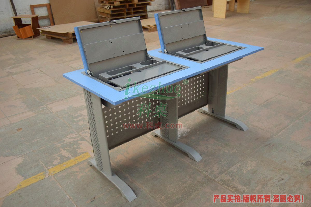 科桌家具,翻转星空影院,双人金属脚架手动箱体翻转星空影院