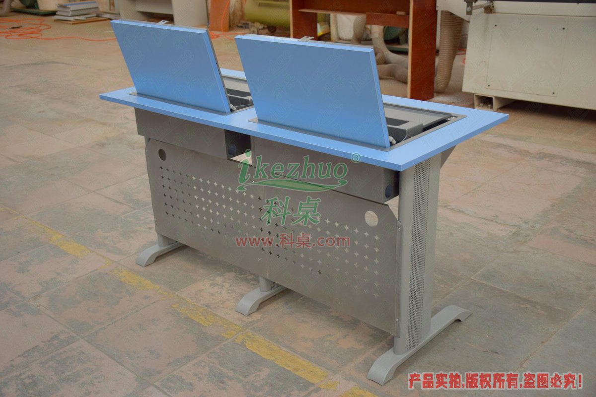 科桌家具,翻转星空影院,双人金属脚架手动箱体翻转星空影院